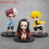 Figures Colecionáveis Anime Demon Slayer Estátua Nezuko Kamado Tanjirō Kamado Zenitsu Agatsuma Inosuke Hashibira e outros - Image 8