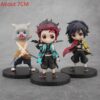 Figures Colecionáveis Anime Demon Slayer Estátua Nezuko Kamado Tanjirō Kamado Zenitsu Agatsuma Inosuke Hashibira e outros - Image 46