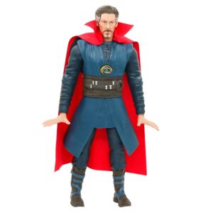 Figure do Doutor Estranho, Marvel, em pé com o manto vermelho