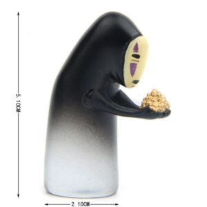 Miniatura do Sem-Rosto em pé oferecendo pepitas douradas, 5,1 cm
