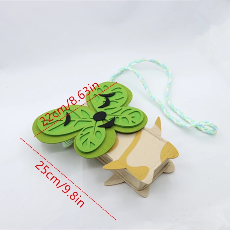 Bolsa de Korok de feltro com medidas de 22 por 25 centímetros, Tears of the Kingdom