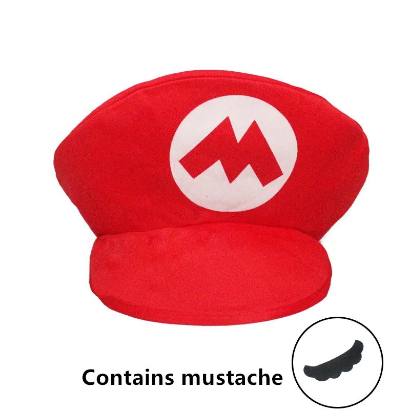Frente do boné vermelho do Mario com o M em branco, de Super Mario