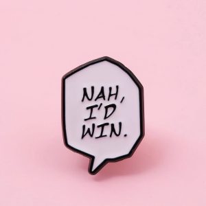 Broche esmaltado em balão de fala com Nah, I'd win., de Jujutsu Kaisen