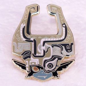Pin esmaltado do capacete da Midna, de Zelda Twilight Princess, com contorno dourado