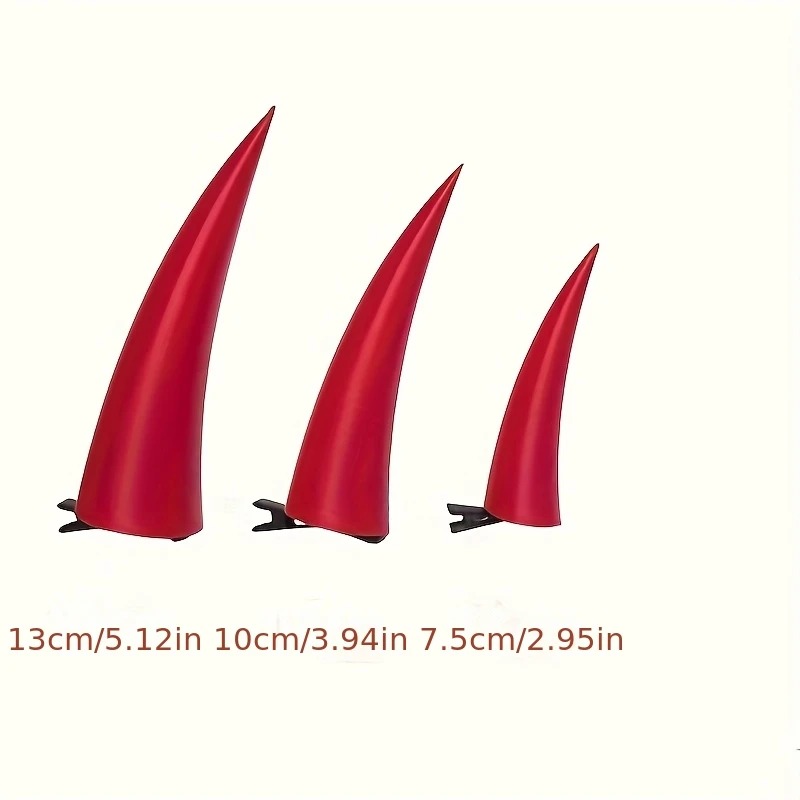 Três tamanhos de chifre da Power: 13 cm, 10 cm e 7,5 cm