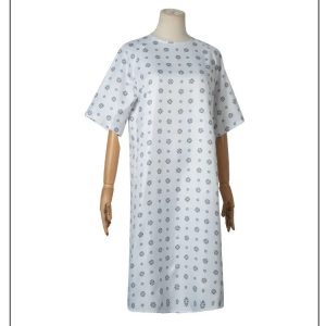 Vestido estampado de manga curta do cosplay da Eleven, Stranger Things, em um manequim