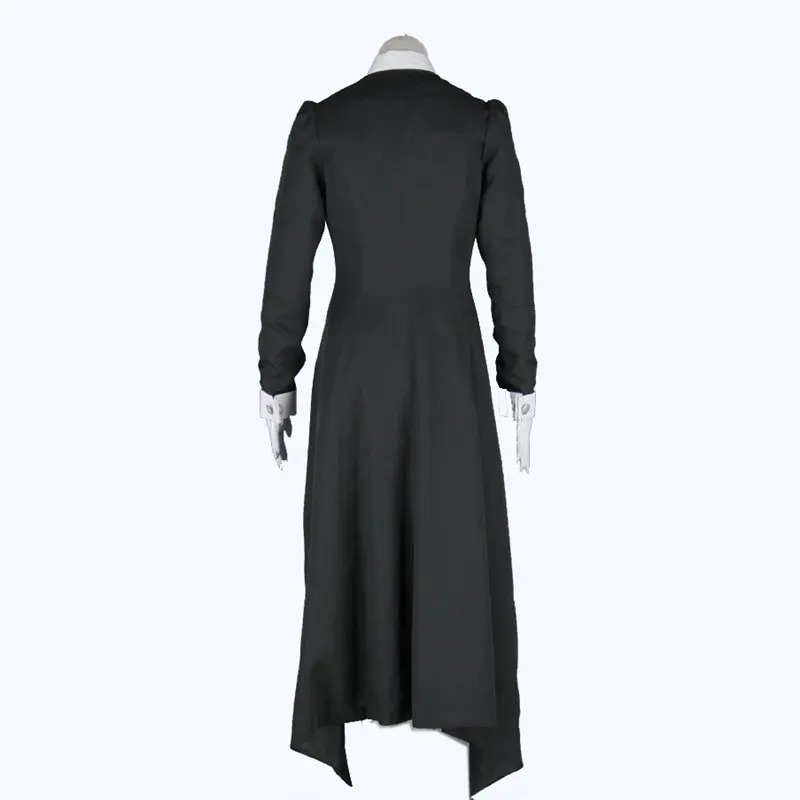 Costas do casaco longo preto do cosplay da Maka Albarn