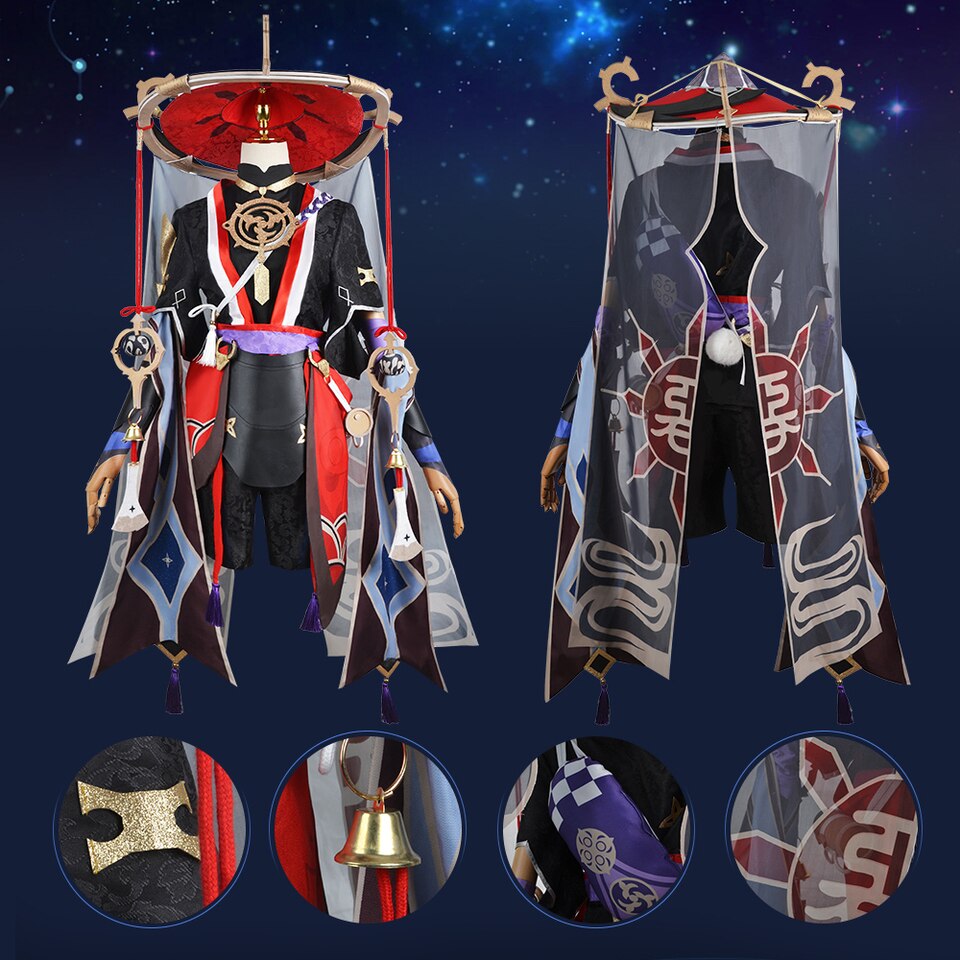 Cosplay do Scaramouche, traje e chapéu: foto 11