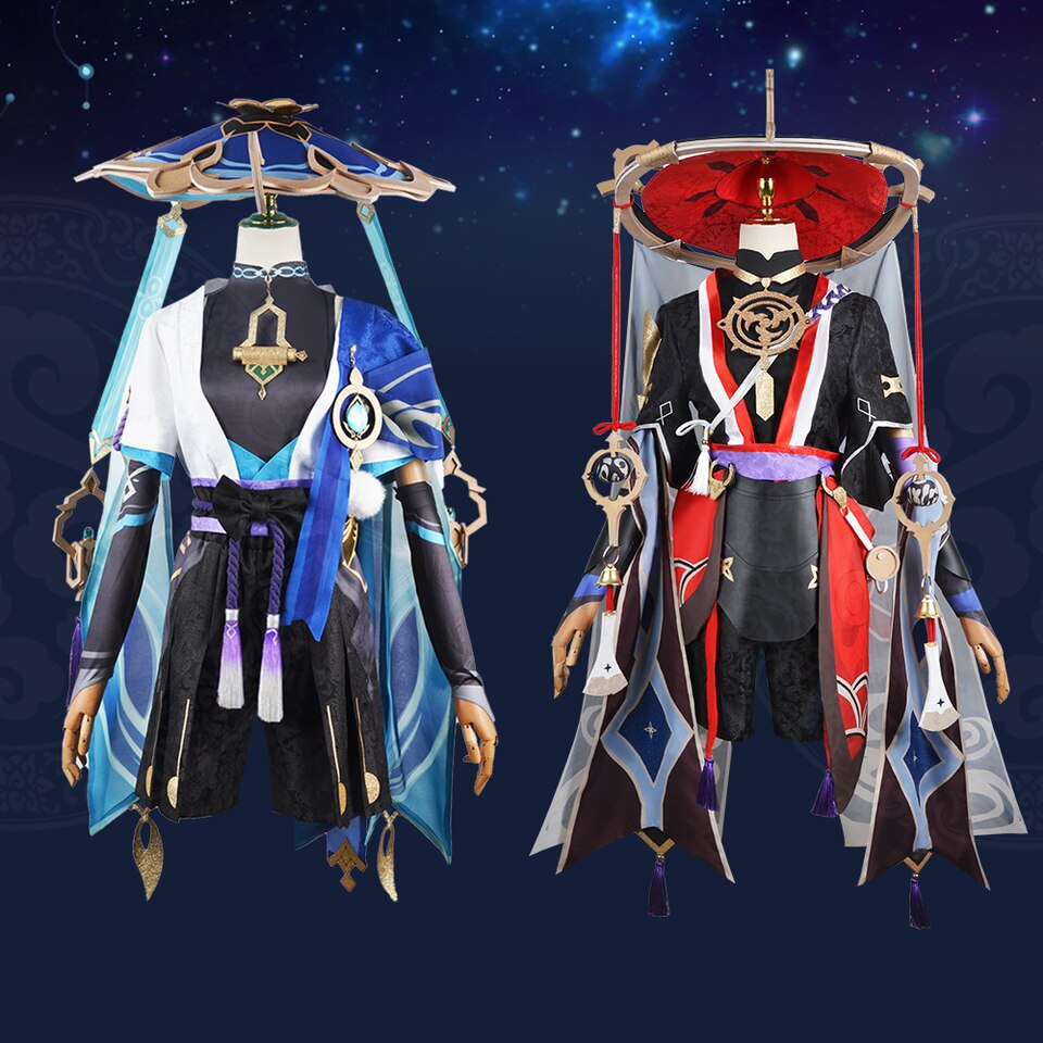 Cosplay do Scaramouche, traje e chapéu: foto 2