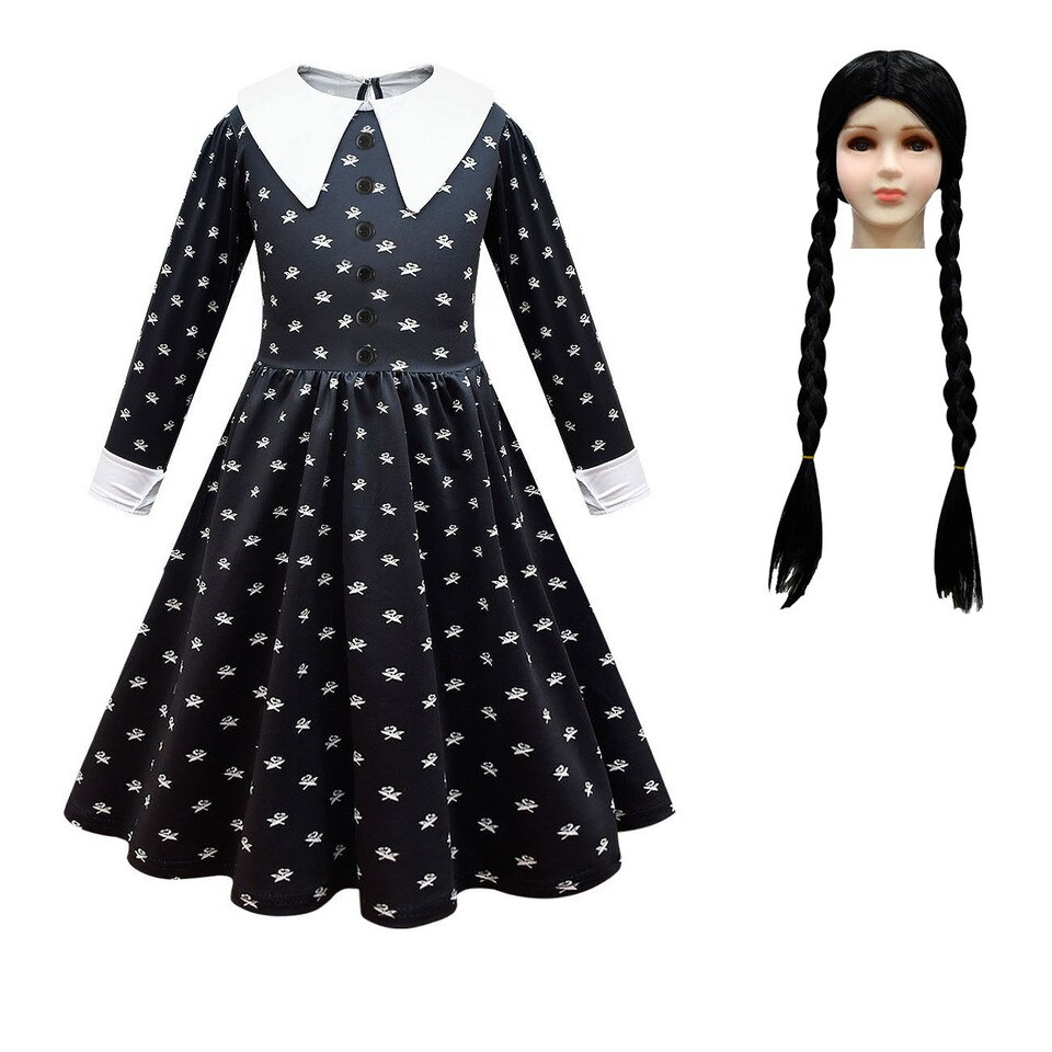 Cosplay da Wandinha, vestido e bolsa: foto 6