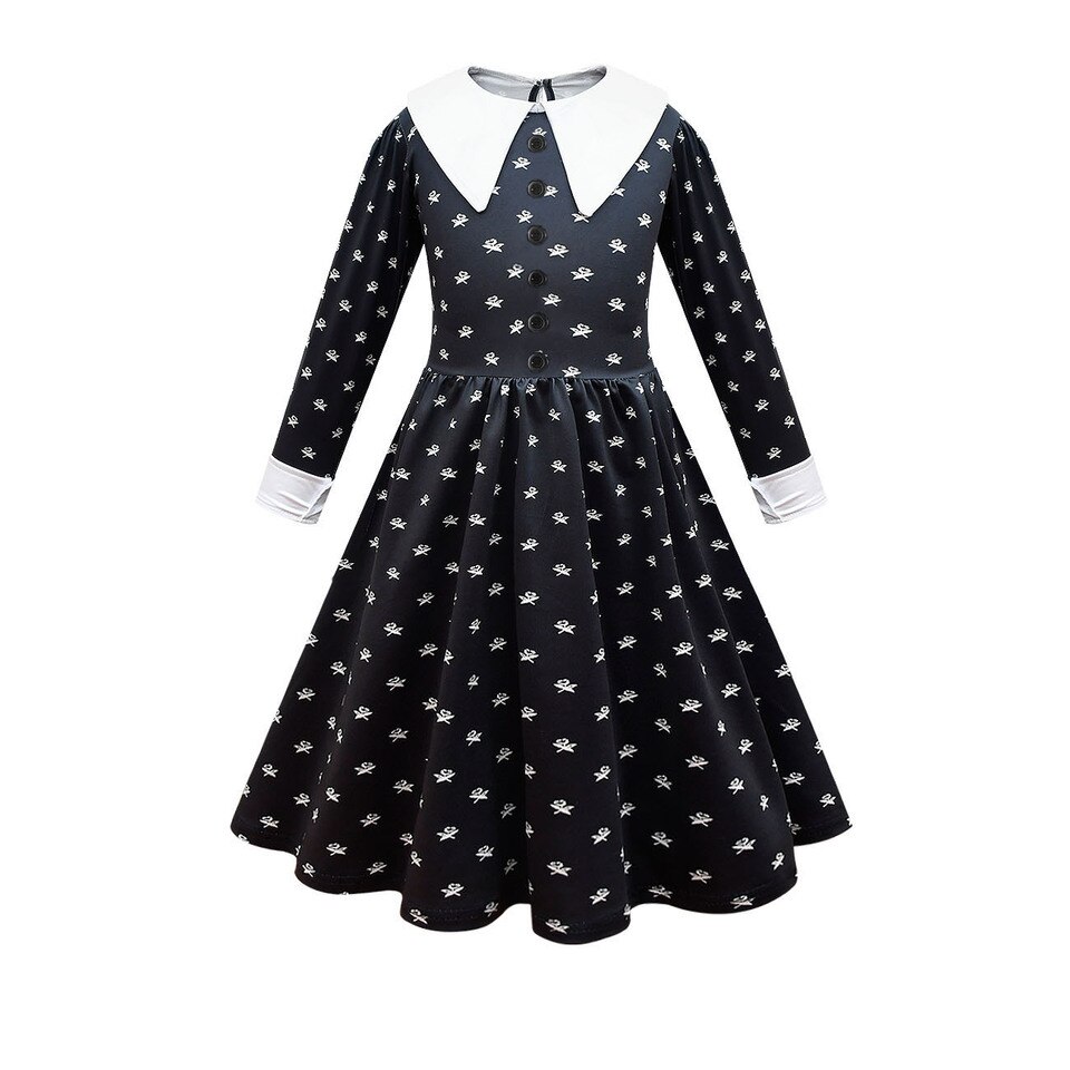 Cosplay da Wandinha, vestido e bolsa: foto 9