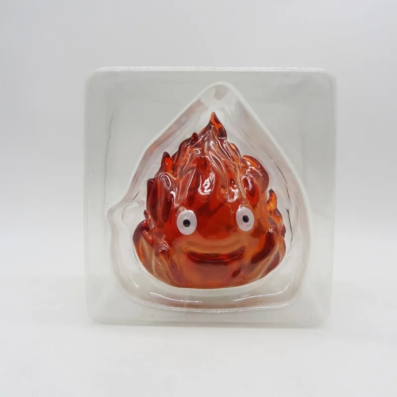 Figure do Calcifer, de O Castelo Animado, dentro do blister transparente