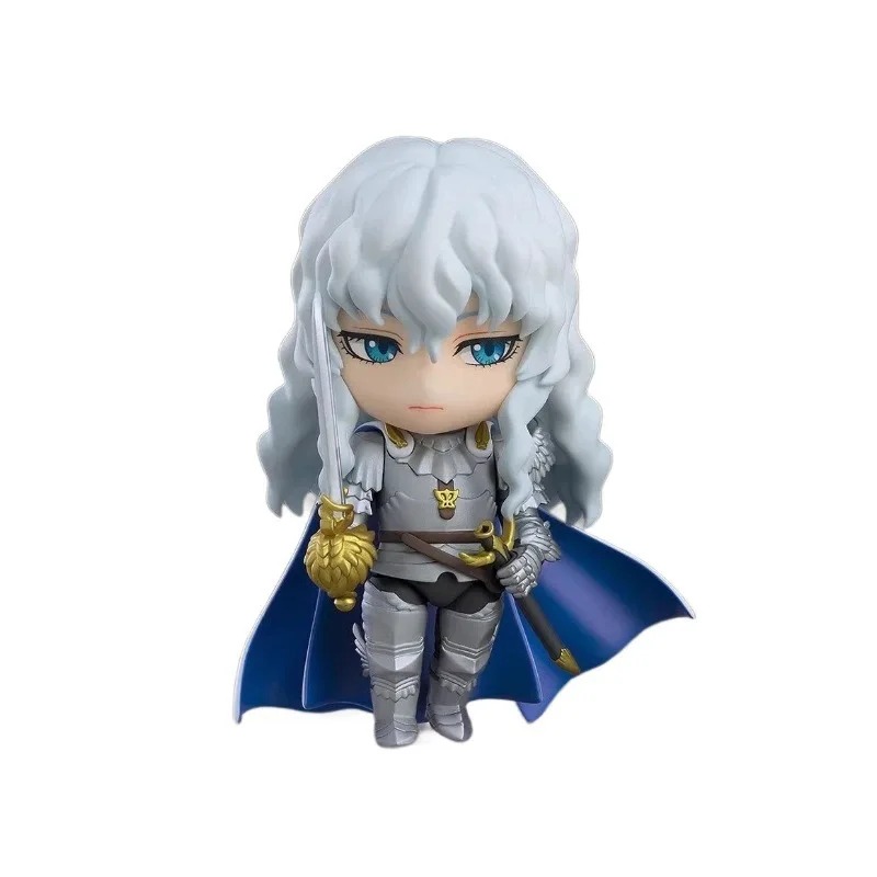 Figure do Griffith, de Berserk, em fundo branco, com armadura e capa à mostra