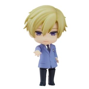 Figure chibi do Tamaki Suou, de Ouran High School Host Club, de cabelo loiro e uniforme azul com gravata