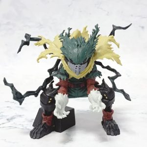 Figure do Deku vigilante, My Hero Academia, vista de frente com capa amarela e base preta