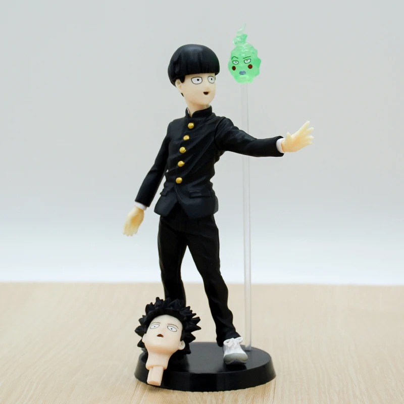Figure do Mob ao lado de uma cabeça extra com outra expressão, Mob Psycho 100