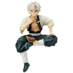 Sanemi Shinazugawa sentado, Demon Slayer, de cabelo branco