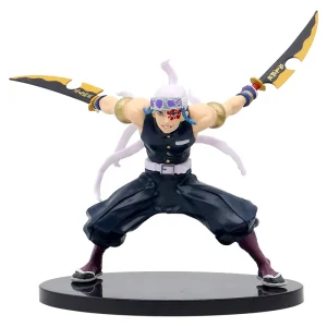 Tengen Uzui, Demon Slayer: figure em postura de combate, com as duas lâminas