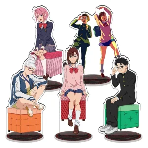 Peças de acrílico de Dandadan com Momo, Okarun, Aira, Jiji e outros personagens