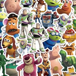 Montagem de adesivos de Toy Story com Woody, Buzz, Slinky, Sr. Cabeça de Batata e Lotso