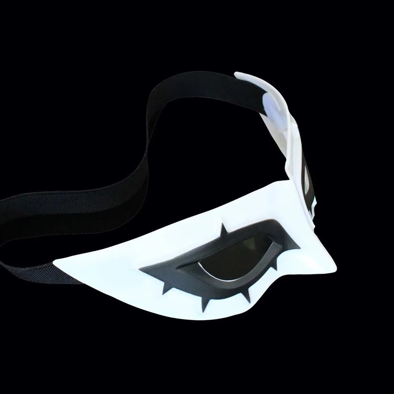 Máscara do Joker de lado, mostrando o formato em ABS branco