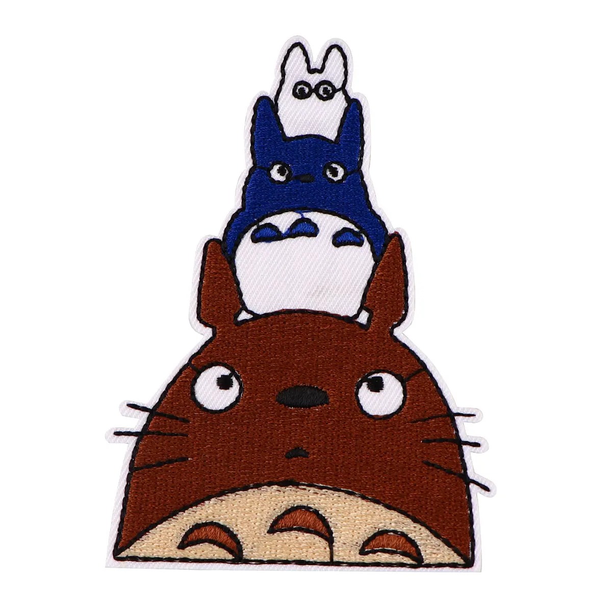 Patch do Totoro com os amiguinhos em fundo claro, de Meu Amigo Totoro