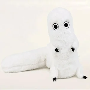 Pelúcia do Brushbuddy, de Witch Hat Atelier, branca e felpuda, de cauda longa
