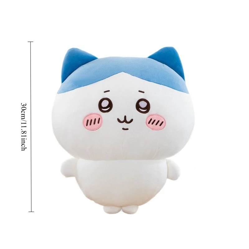Pelúcia do Hachiware com 30 cm, em fundo branco