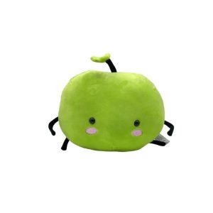 Junimo verde de Stardew Valley em pelúcia, com folha no topo e bracinhos pretos