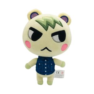 Marshal em pelúcia, esquilo de colete azul e bochechas rosadas, de Animal Crossing