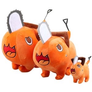 Pelúcias do Pochita, de Chainsaw Man, em vários tamanhos