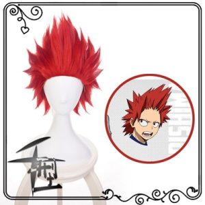 Peruca vermelha espetada do Eijiro Kirishima, de My Hero Academia