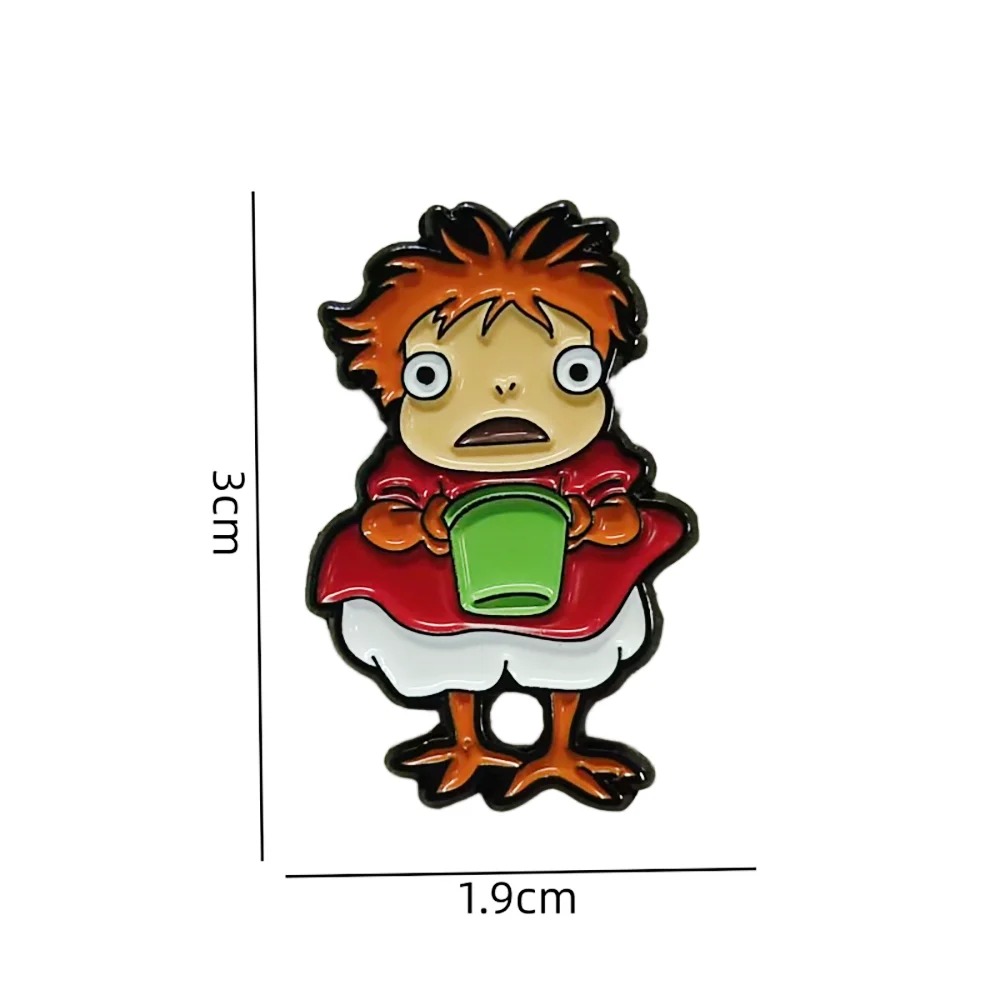 Pin da Ponyo com medidas de 3 x 1,9 cm